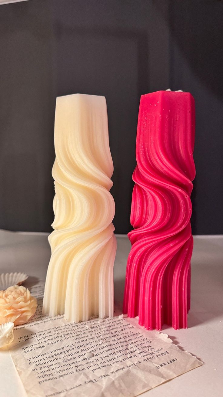 Blush Swirl Artisan Candle