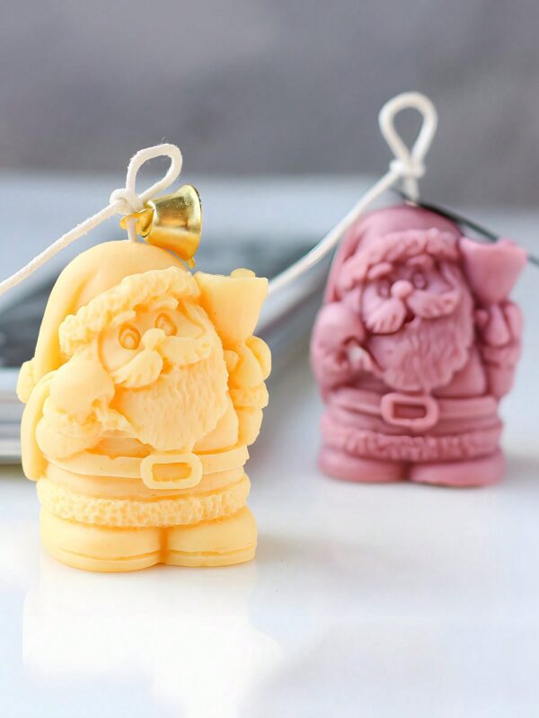 Festive Santa Candle Ornaments
