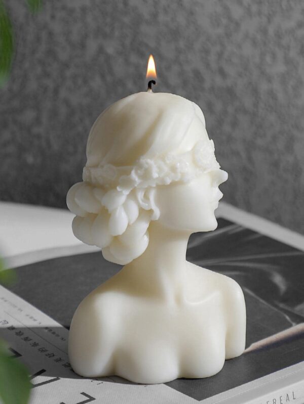 Grecian Goddess Bust Candle