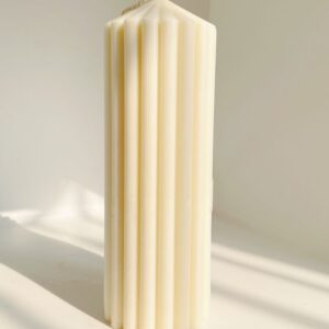 Fluted Taper Candle