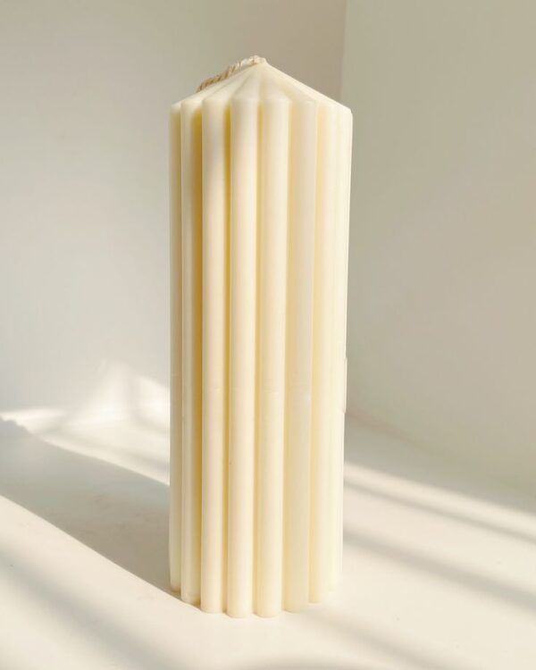 Fluted Taper Candle