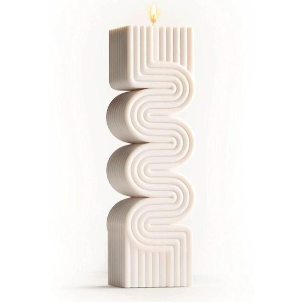 Modern Wave Candle